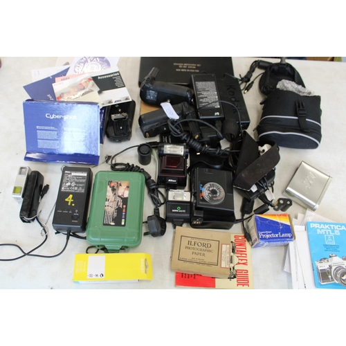 183 - Large selection of camera equipment and accessories incl. Canon compact power adaptors, Camcord adap... 