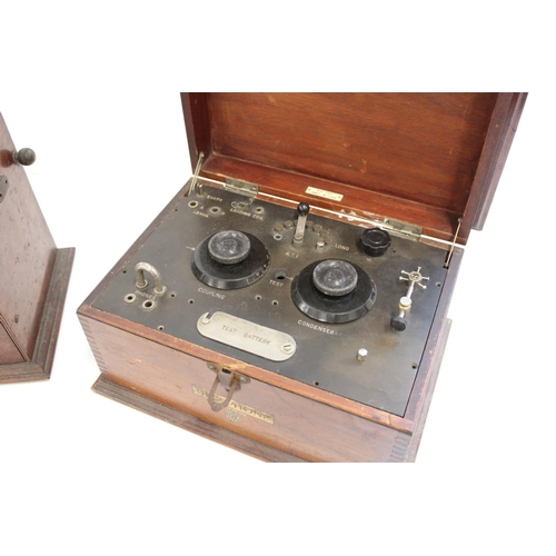 1013 - c1920s Gecophone BBC Crystal Detector set no.2 BC 1501, together with a Marconiphone B2A long range ... 