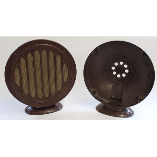 1019 - c1930 British Thomson Houston Art Deco bakelite loud speaker Type E together with a similar speaker ... 