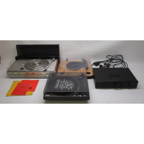 308 - Bang & Olufsen Beocenter 3500 turntable, ION turntable, Gemini Semi-Auto belt driven turntable and a... 