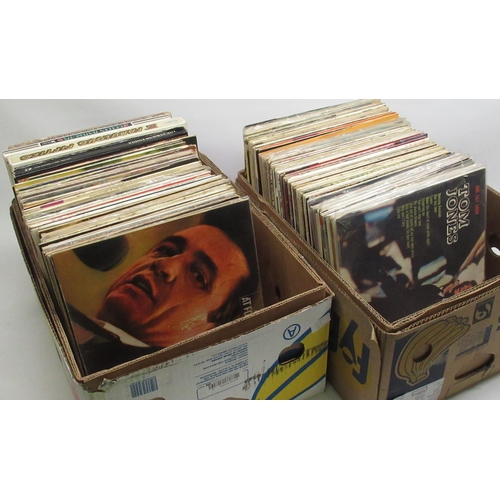 323 - Large collection of vinyl LPs, mostly UK and South Africa pressings inc. Tom Jones, Frankie Laine, M... 