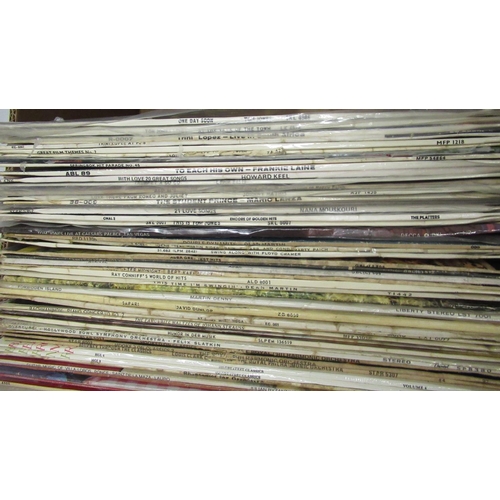 323 - Large collection of vinyl LPs, mostly UK and South Africa pressings inc. Tom Jones, Frankie Laine, M... 