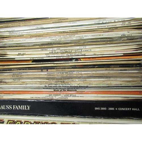 323 - Large collection of vinyl LPs, mostly UK and South Africa pressings inc. Tom Jones, Frankie Laine, M... 