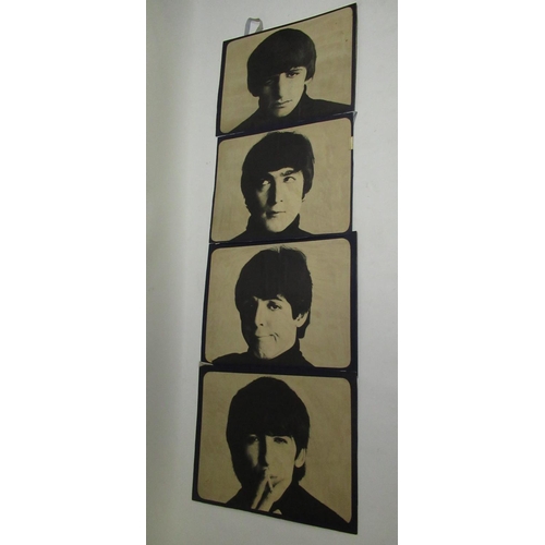 326 - Beatles Memorabilia - mixed collection of scrap books, magazines, poster that has been split in 4, i... 