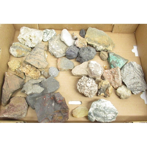 329 - Large collection of Tree Agate, Chrysocolla, Quartz, Pyrite, Desert Rose, marble eggs, Quartz, Snowf... 