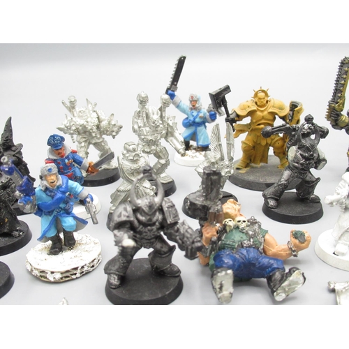 339 - Games Workshop Warhammer Old World and Warhammer 40k models (some partially made) in metal and plast... 