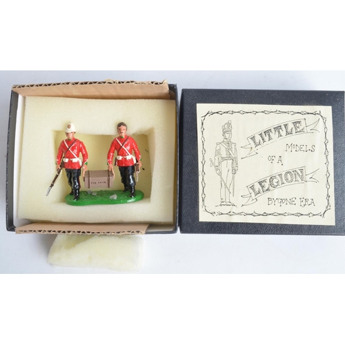 155 - Collection of W Britain's Rorke's Drift and Zulu War painted metal figures with boxes to include 9 Z... 