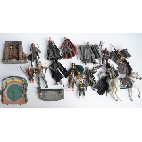 159 - Collection of action figures and play sets to include an Action Man Moon Raker set with a box of Act... 