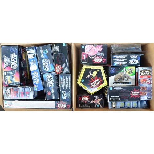 161 - Collection of Star Wars toys to include Kenner Millennium Falcon, AT-AT (A/F, missing front legs) et... 