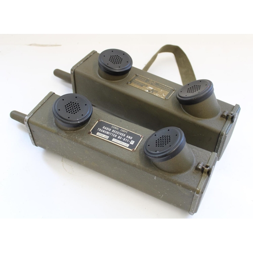 949 - US Army Signal Corps Radio Receiver Transmitter BC 611 C with another BC 611 F (French army use)