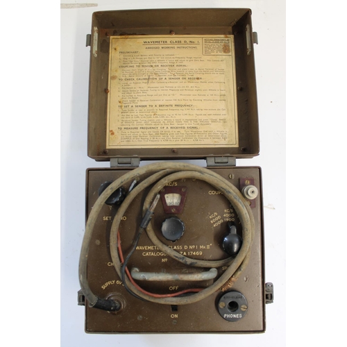 953 - WWII period British Army Wavemeter Class D No.1 MK II used to pre-set Wireless set no.22