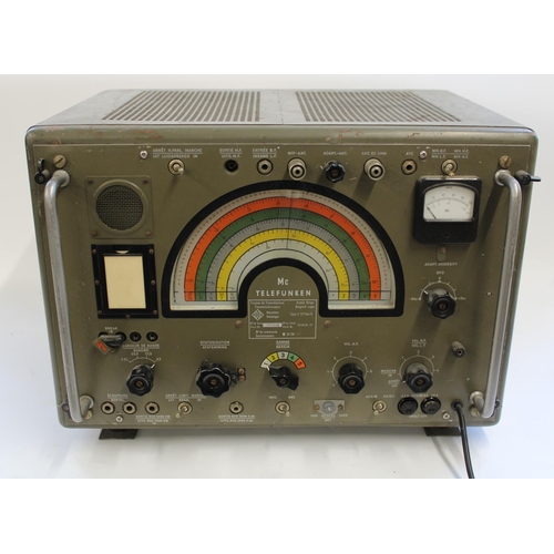 956 - c1950s German Telefunken type E127 KW/5 shortwave radio receiver made for the Belgian Army