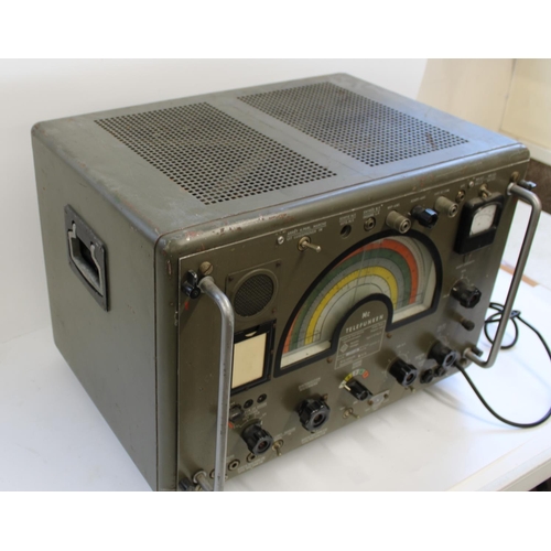 956 - c1950s German Telefunken type E127 KW/5 shortwave radio receiver made for the Belgian Army