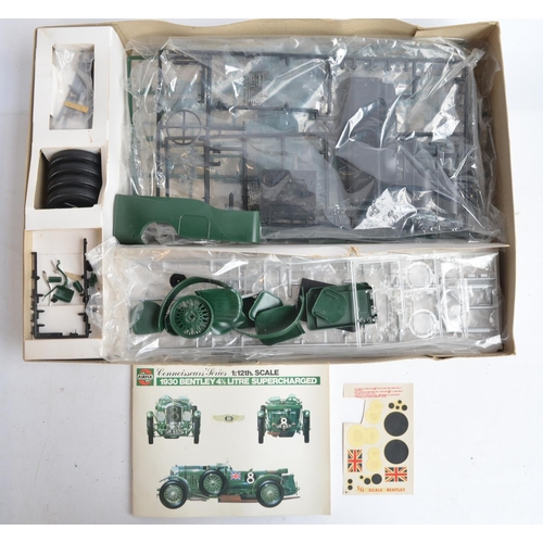 172 - Airfix 1/12 scale Bentley 4.5 litre plastic model kit (started, incomplete, most parts present but m... 