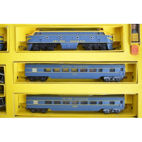 176 - Three boxed OO/HO gauge electric train sets to include Lima Inter-City 125 set, Tri-ang RAX with Pri... 