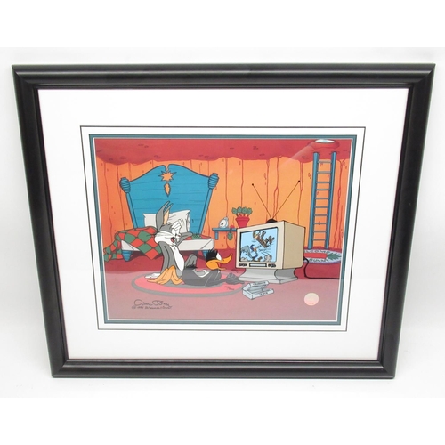 345 - Warner Bros Looney Tunes Signed  Limited Edition Animation Cel 'Just Fur Laughs' by Chuck Jones, no.... 