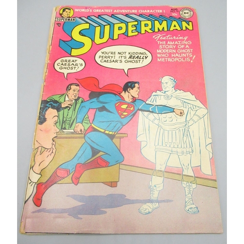 353 - DC Golden Age - Superman #91 Aug. 1954 'Featuring the Amazing Story of a Modern Ghost who Haunts Met... 