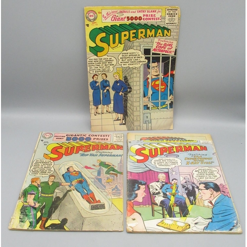 360 - DC Silver Age - Superman Issues #107, 108 & 109, a/f (3)