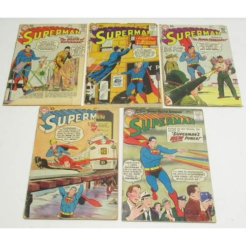 362 - DC Silver Age - Superman issues # 118, 119, 122, 123 & 125, a/f (5)