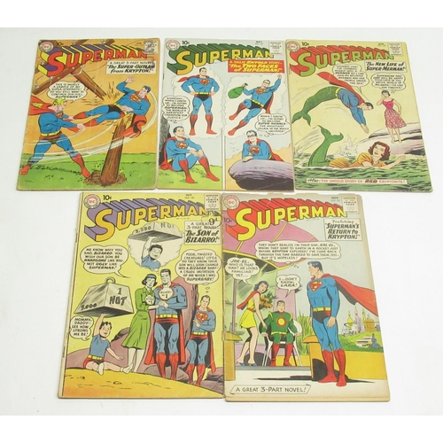 364 - DC Silver Age - Superman issues # 134, 137, 139, 140 & 141, a/f (5)