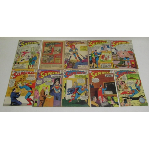 367 - DC Silver Age - Superman issues #159 (x2), 161, 162, 164, 172, 173, 175, 176 & 180, a/f (10)