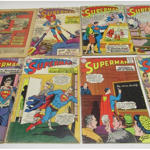 367 - DC Silver Age - Superman issues #159 (x2), 161, 162, 164, 172, 173, 175, 176 & 180, a/f (10)