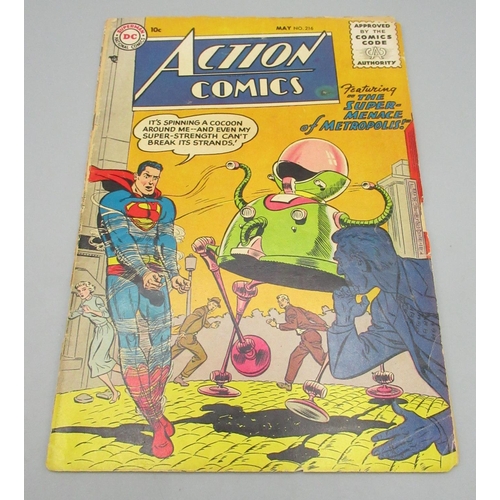 371 - DC Silver Age - Action Comics #216 May 1956 'Featuring The Super-Menace of Metropolis!', a/f