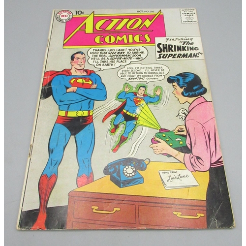 372 - DC Silver Age - Action Comics #245 Oct 1958 'Featuring the Shrinking Superman!'