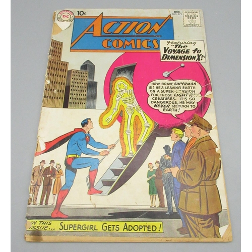 376 - DC Silver Age - Action Comics #263 April 1960 ' featuring the World of Bizarros!', a/f & Action Comi... 