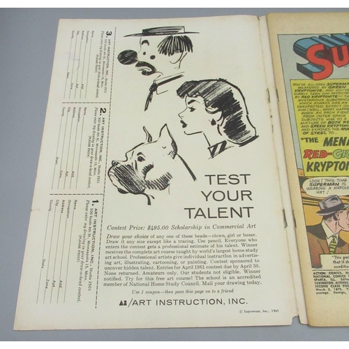 377 - DC Silver Age - Action Comics #274 March 1961 'featuring The Reversed Super-Powers!', a/f, #275 Apri... 