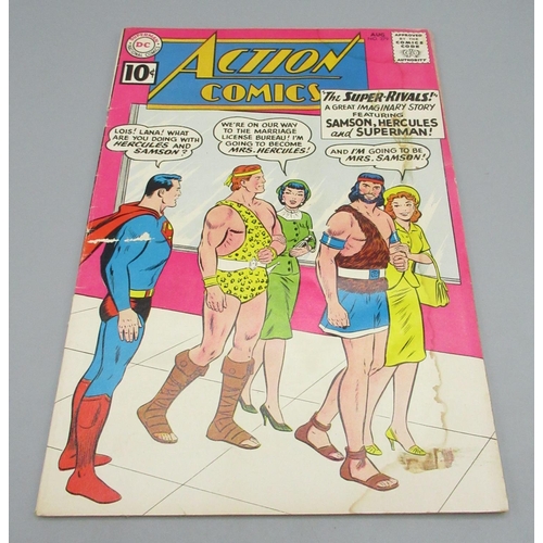 377 - DC Silver Age - Action Comics #274 March 1961 'featuring The Reversed Super-Powers!', a/f, #275 Apri... 