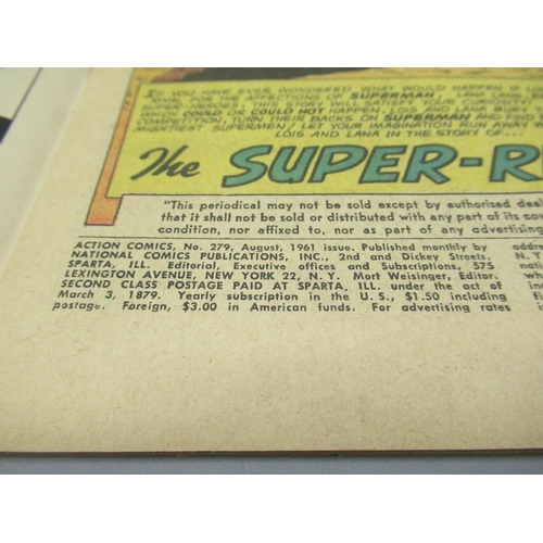 377 - DC Silver Age - Action Comics #274 March 1961 'featuring The Reversed Super-Powers!', a/f, #275 Apri... 