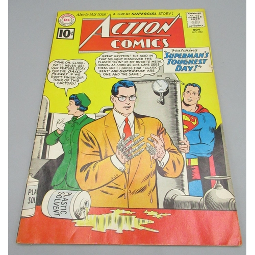 378 - DC Silver Age - Action Comics #280 Sept. 1961 'featuring Brainiacs Super-Revenge!', a/f, #281 Oct. 1... 