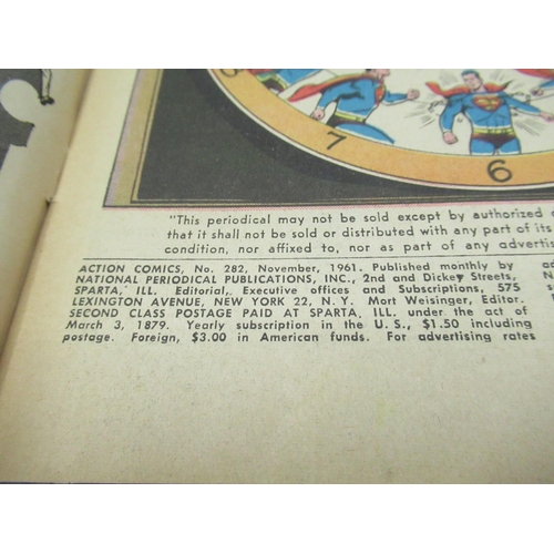 378 - DC Silver Age - Action Comics #280 Sept. 1961 'featuring Brainiacs Super-Revenge!', a/f, #281 Oct. 1... 