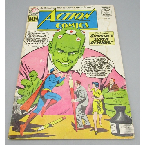 378 - DC Silver Age - Action Comics #280 Sept. 1961 'featuring Brainiacs Super-Revenge!', a/f, #281 Oct. 1... 