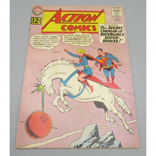 379 - DC Silver Age - Action Comics #293 Oct. 1962 'featuring the Secret Origin of Supergirl's Super-Horse... 