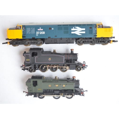 181 - Three unboxed Lima electric train models to include Class 37 Diesel 37209 