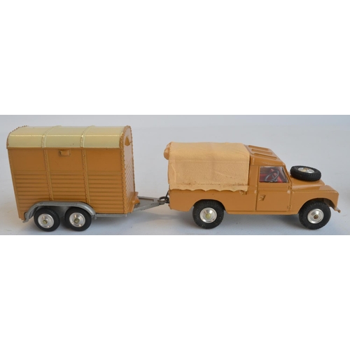 207 - Corgi Toys Gift Set No2, Land Rover with Pony Trailer (Pony missing, no cardboard insert), box and v... 