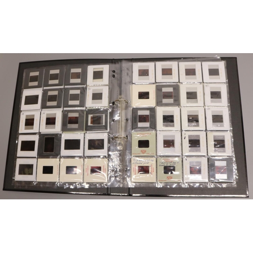 325B - Beatles - folder cont. 111 35mm plastic photo transparencies relating to the Beatles,