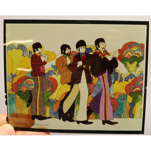 325C - Beatles -folder cont. 20 negatives and transparencies relating to the Beatles, some framed in cardbo... 