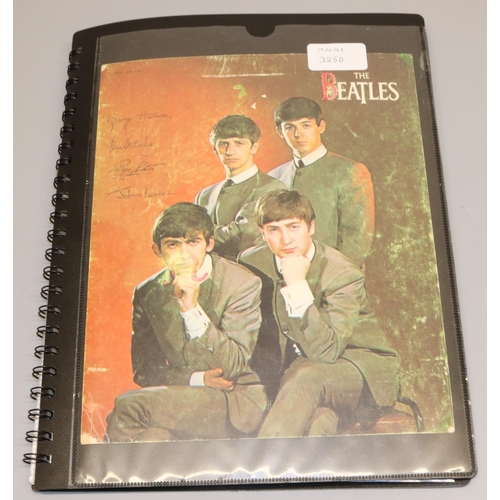 325D - Beatles - folder cont. 14 negatives and transparencies relating to the Beatles, some framed in cardb... 