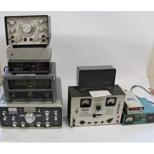 817 - Selection of radio and electrical eqpt. incl. Eddystone receiver, KW 2000 E amateur transceiver, Thu... 