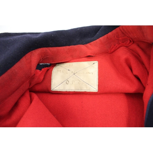 728 - WWII period Nurses Cape with red lining. And a reproduction  nurses cape with red lined collar (2)