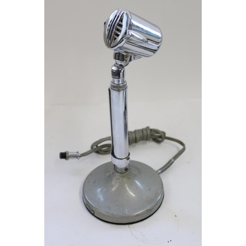 1037 - Selection of vintage microphones incl. Astatic 10-DA desktop broadcast microphone, Reslosound moving... 