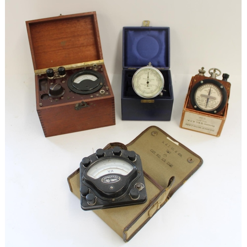 839 - Selection of military meters and gauges incl. Ferranti testing microphone type I, WGP. detector W.A.... 