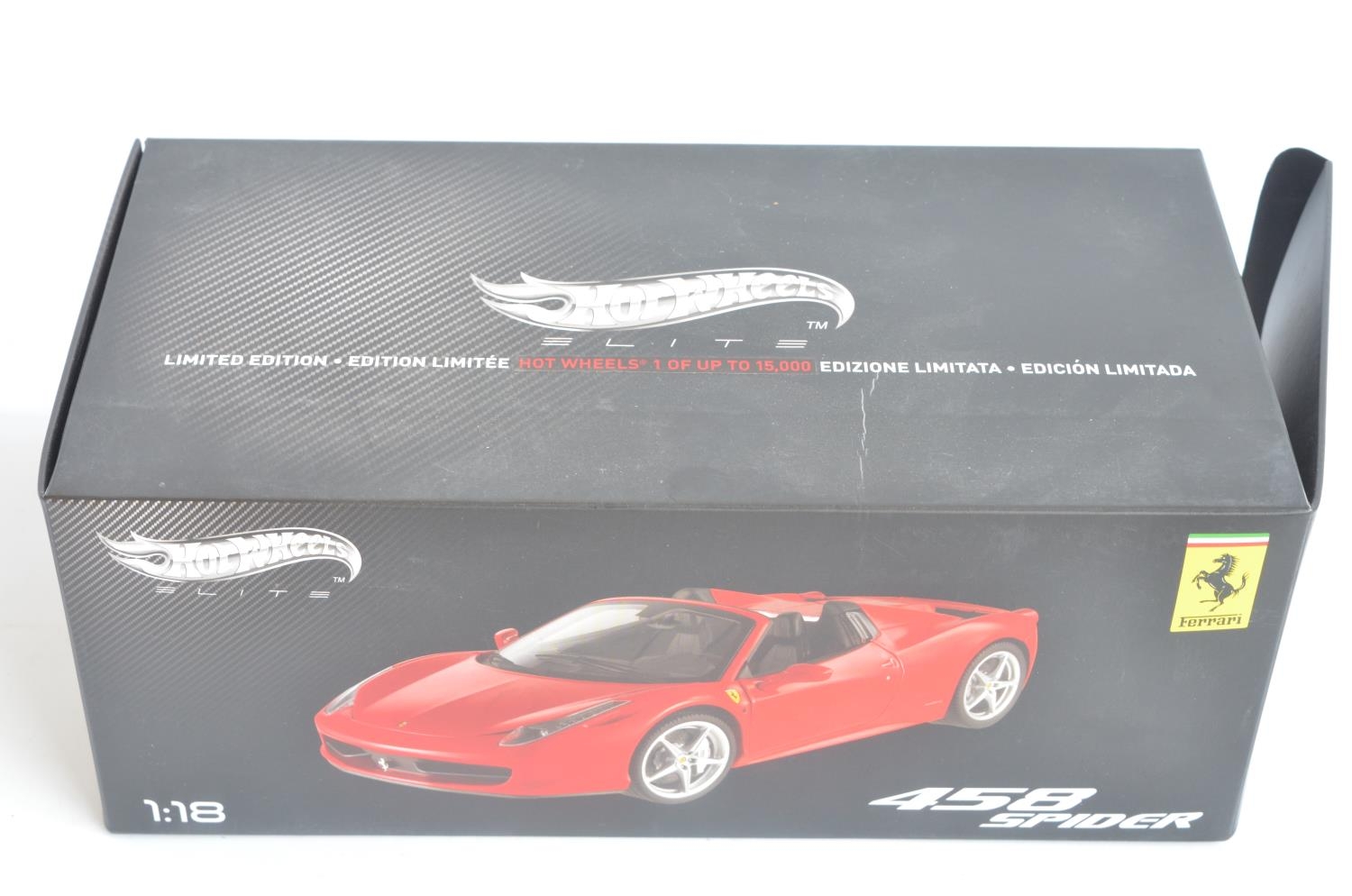未開封 1/18 Hot Wheels Elite Ferrari フェラーリ Hot Wheels Elite 1/18 Scale V7438 - Ferrari 599XX #77 - Red