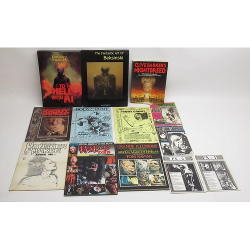 400 - Collection of special effects magazines and books inc. The Fantastic Art of Beksinki, Clive Barkers ... 