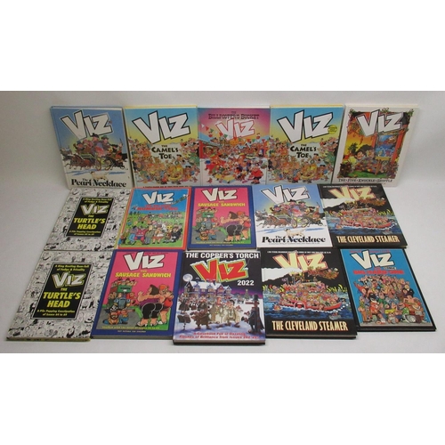 403 - Large collection of Viz comics annuals inc. The Cleveland Steamer, The Sausage Sandwich, The Last Tu... 