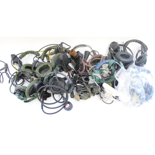 961 - Selection of post-WWII military radio and operator headsets (qty)