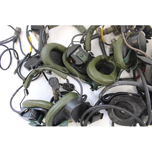 961 - Selection of post-WWII military radio and operator headsets (qty)